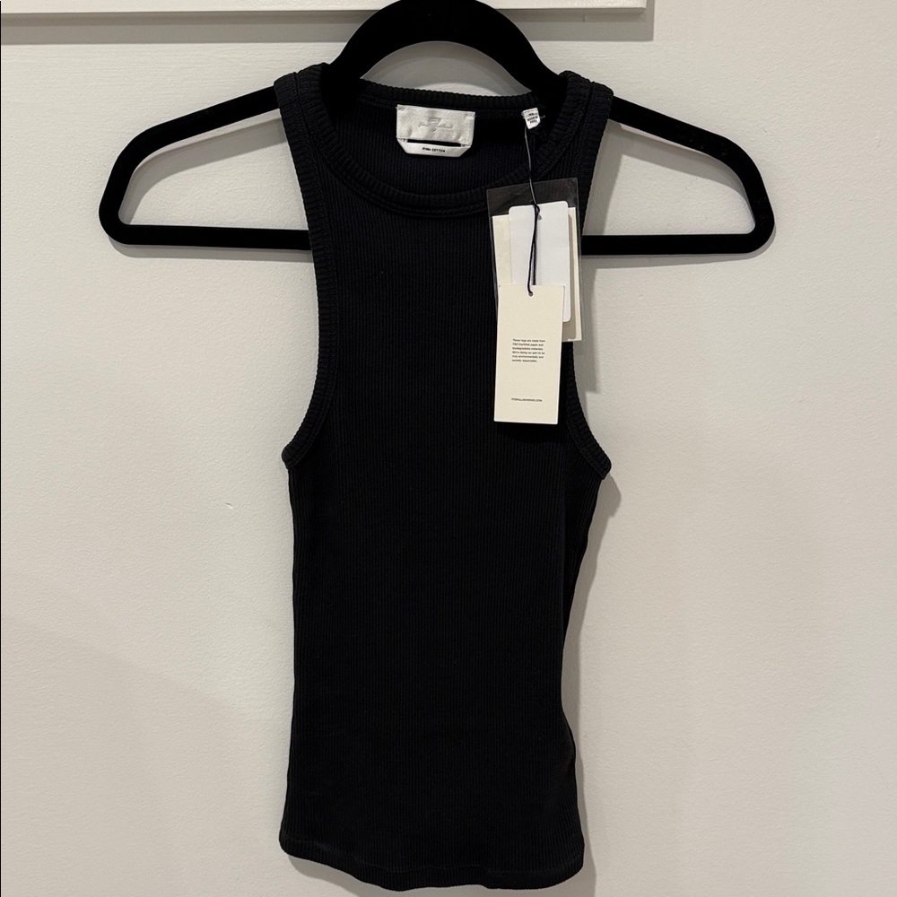 NWT 7 For All Mankind Black Tank Top